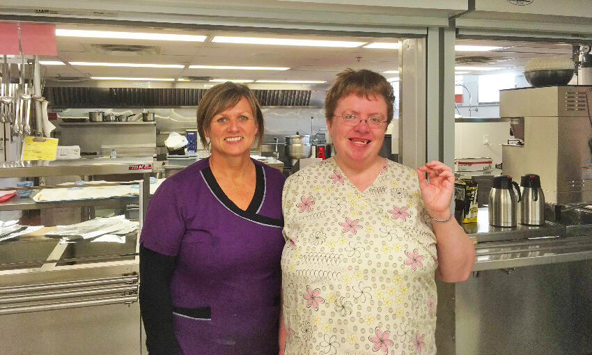 Kitchen staff at Sunset Community in Pugwash, Nova Scotia