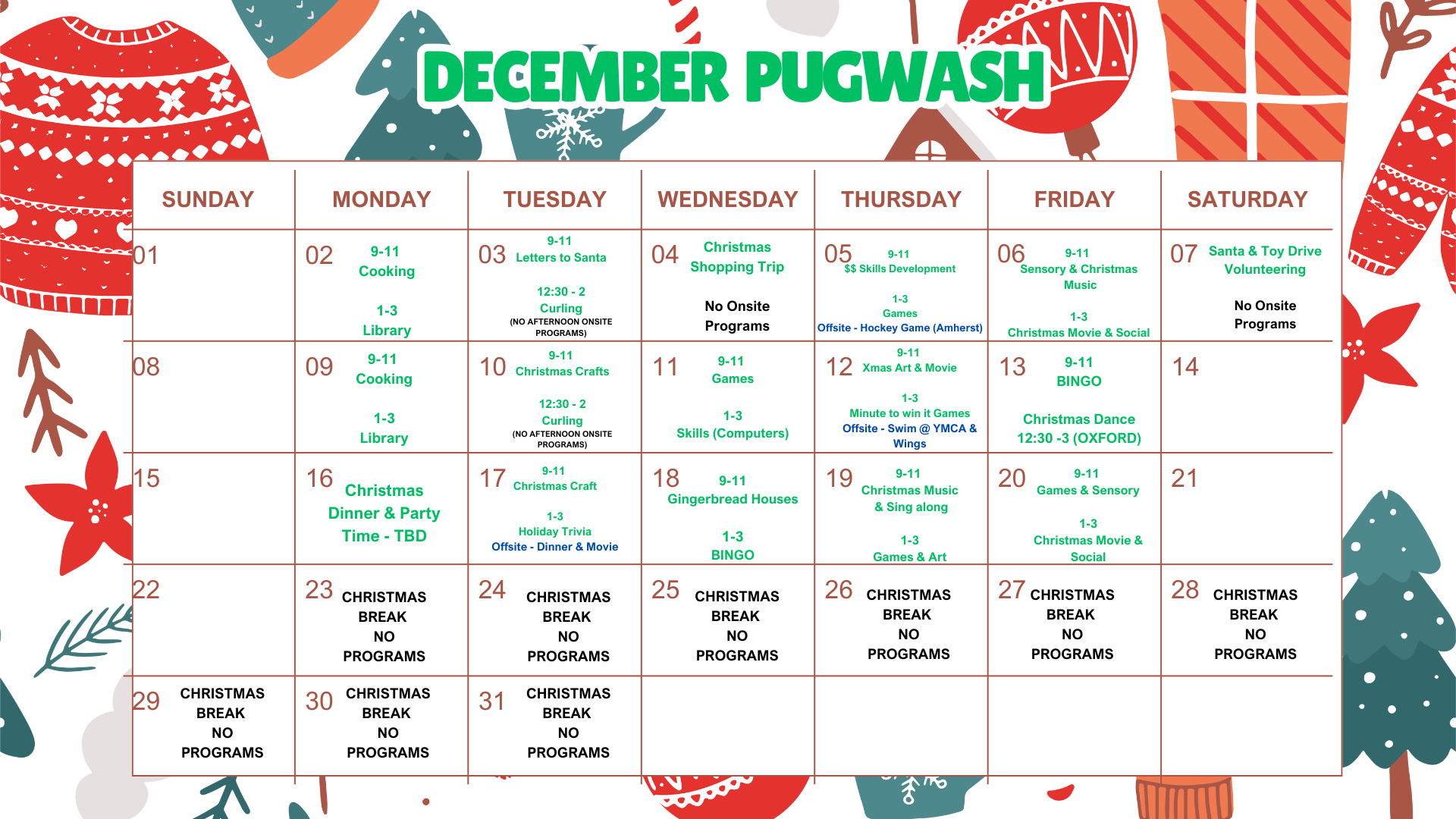 Pugwash - December Calendar